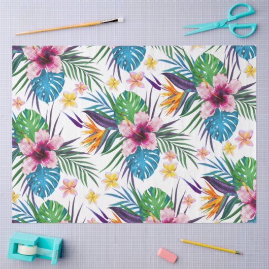 Mooie waterverven voor tropische verf tissuepapier (Craft)