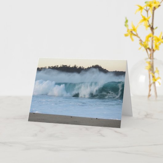 Mooie Wave verpakt in Zee Spray Kaart (Gele Bloem)