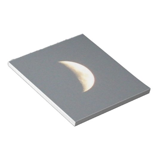 Mooie Waxcrescent-maan op Dusk-laptop Notitieblok (Schuin)