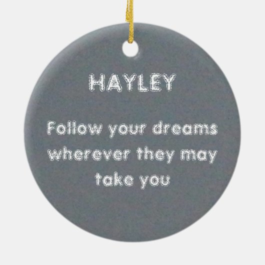 Mooie Waxing Crescent Moon in Dusk Custom Keramisch Ornament (Achterkant)