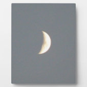 Mooie Waxing Crescent Moon in Dusk Plaque Fotoplaat (Voorkant)