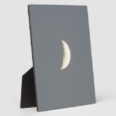 Mooie Waxing Crescent Moon in Dusk Plaque Fotoplaat (Zijkant)