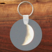 Mooie Waxing Crescent Moon in Dusk Sleutelhanger (Voorkant)