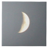Mooie Waxing Crescent Moon in Dusk Tile Tegeltje (Voorkant)