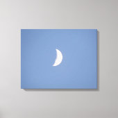 Mooie Waxing Crescent Moon op daglichtcanvas Canvas Afdruk (Voorkant)