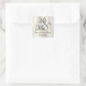 Mooie weddenschappen | Gepersonaliseerd Vierkante Sticker (Tas)