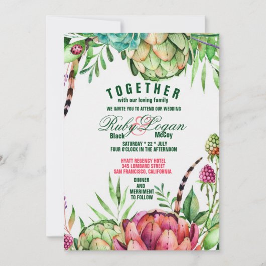 Mooie weddenschappen kaart (Voorkant)