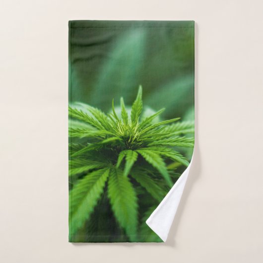 Mooie weed bad handdoek (Handdoek)