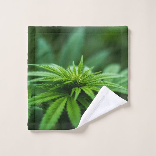 Mooie weed bad handdoek (Wasdoekje)