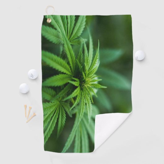 Mooie weed golfhanddoek (Insitu)