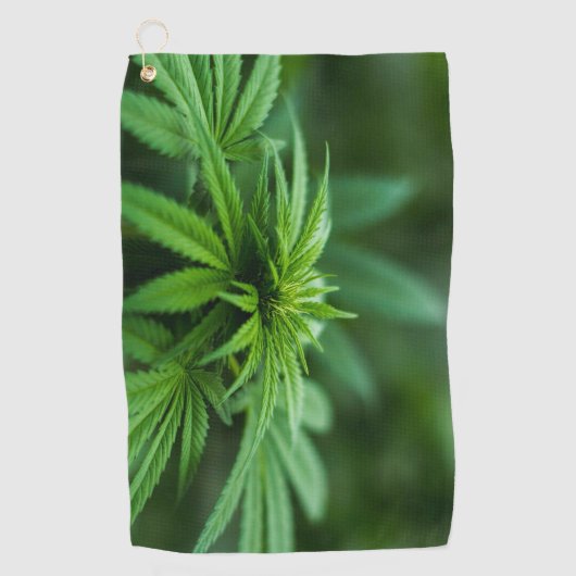 Mooie weed golfhanddoek (Voorkant)