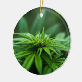 Mooie weed keramisch ornament (Links)