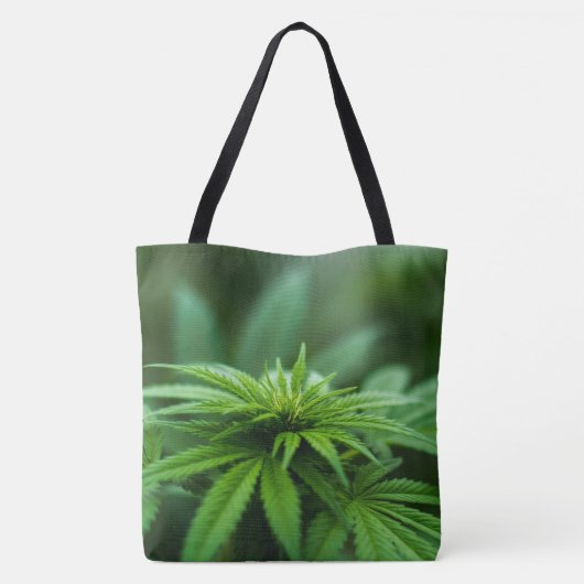 Mooie weed tote bag (Achterkant)