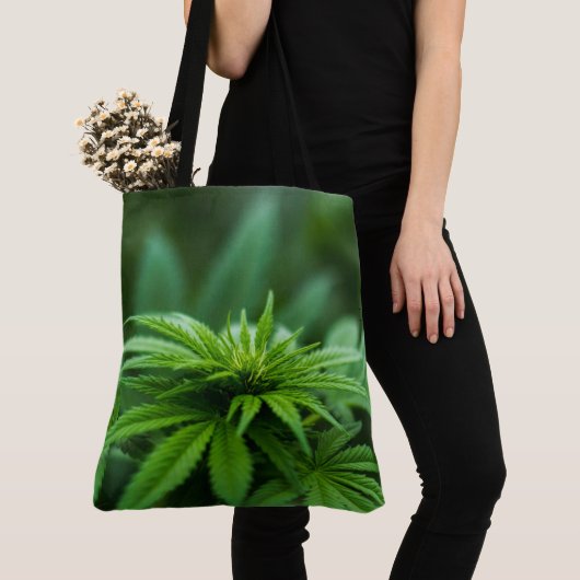 Mooie weed tote bag (Dichtbij)