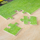 Mooie weelderige groene tuin print puzzel legpuzzel (Zijkant)