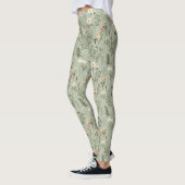 Mooie weide bloemen op groen leggings (Links)