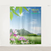 Mooie weide wandtapijt achtergrond wandkleed (Voorkant)