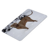 Mooie Weimaraner in de sneeuw Magneet (Linkerzijde)