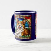 Mooie Welshe Corgi keramische mok (Voorkant links)