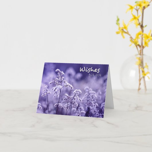 Mooie wensen Verjaardag Kaart (Gele Bloem)