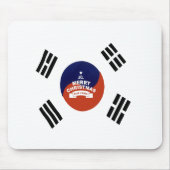 Mooie wensen voor Zuid-Korea: prettige kerst Muismat (Voorkant)