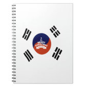 Mooie wensen voor Zuid-Korea: prettige kerst Notitieboek (Voorkant)