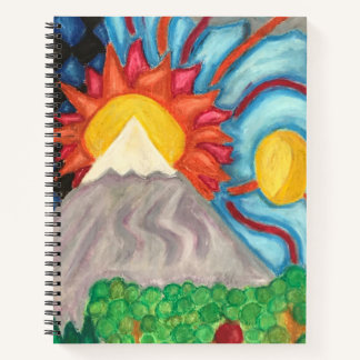 Mooie wereld spiraal notitieboek