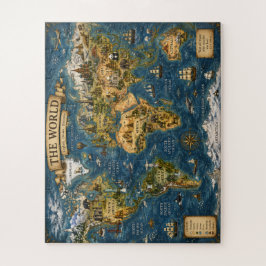 Mooie Wereldkaart Legpuzzel