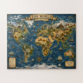 Mooie Wereldkaart Legpuzzel (Horizontaal)
