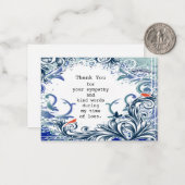 Mooie Wervelbloem Na Begrafenis Dank U Notitiekaartje (Voorkant / Achterkant in situ)