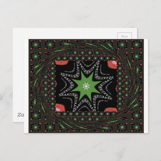 Mooie wervelende sterren achtergrond Print vector Briefkaart (Voorkant / Achterkant)