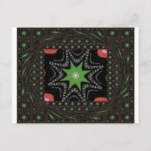 Mooie wervelende sterren achtergrond Print vector Briefkaart