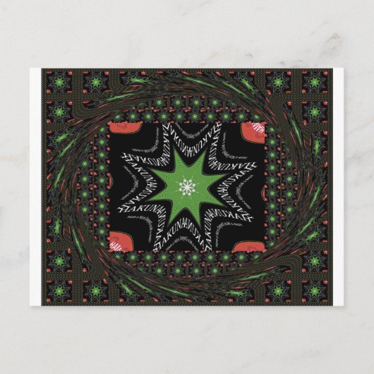 Mooie wervelende sterren achtergrond Print vector Briefkaart (Voorkant)