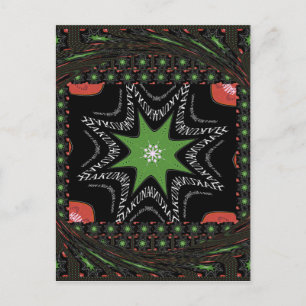 Mooie wervelende sterren achtergrond Print vector Briefkaart