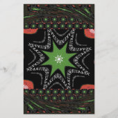 Mooie wervelende sterren achtergrond Print vector Briefpapier (Voorkant)