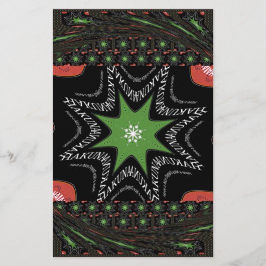 Mooie wervelende sterren achtergrond Print vector Briefpapier (Voorkant)