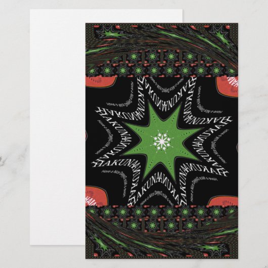 Mooie wervelende sterren achtergrond Print vector Briefpapier (Voorkant / Achterkant)