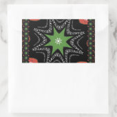 Mooie wervelende sterren achtergrond Print vector Rechthoekige Sticker (Tas)