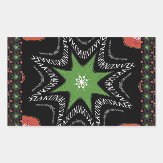 Mooie wervelende sterren achtergrond Print vector Rechthoekige Sticker (Voorkant)