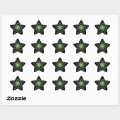 Mooie wervelende sterren achtergrond Print vector Ster Sticker (Vel)