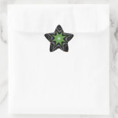 Mooie wervelende sterren achtergrond Print vector Ster Sticker (Tas)