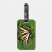 Mooie Westerne tijger Swallowtail Butterfly Bagagelabel (Achterkant verticaal)