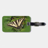 Mooie Westerne tijger Swallowtail Butterfly Bagagelabel (Achterkant horizontaal)