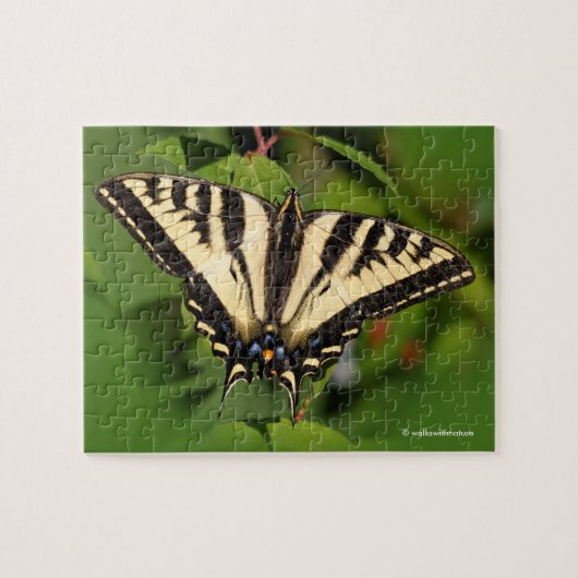 Mooie Westerne tijger Swallowtail Butterfly Legpuzzel (Horizontaal)