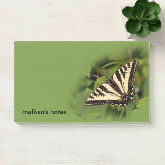 Mooie Westerne tijger Swallowtail Butterfly Post-it® Notes (Kantoor)