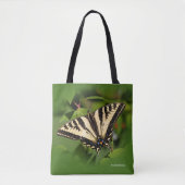 Mooie Westerne tijger Swallowtail Butterfly Tote Bag (Voorkant)