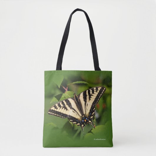 Mooie Westerne tijger Swallowtail Butterfly Tote Bag (Voorkant)
