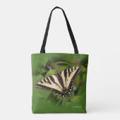 Mooie Westerne tijger Swallowtail Butterfly Tote Bag (Achterkant)
