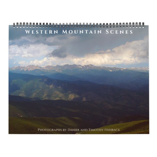 Mooie Westerse Bergen en Stromen Kalender (Hoes)
