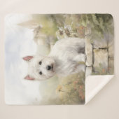 Mooie Westie Sherpa Deken (Voorkant (horizontaal))
